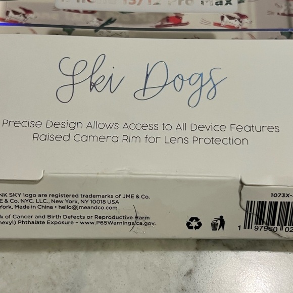 Pink Sky "Ski Dogs" iPhone 13/12 Pro Max Case with MagSafe new Dogs on Ski - Picture 3 of 5